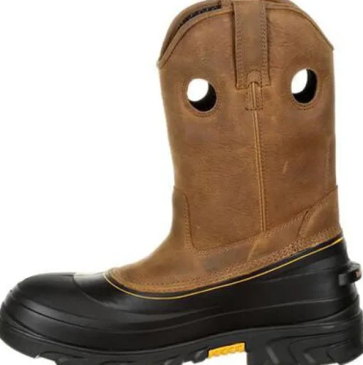 Georgia Men's Muddog 11" CT WP Wellington Work Boot- Gold- GB00243