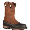 Georgia Men's Muddog Steel Toe Wellington WP Work Boot - Brown - G5594