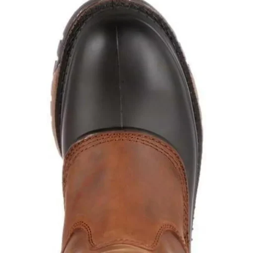 Georgia Men's Muddog Steel Toe Wellington WP Work Boot - Brown - G5594