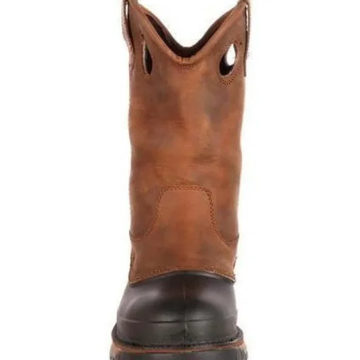 Georgia Men's Muddog Steel Toe Wellington WP Work Boot - Brown - G5594