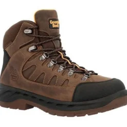 Georgia Men's Ot 6" WP Slip Resistant Hiker Work Boot -Brown- GB00524