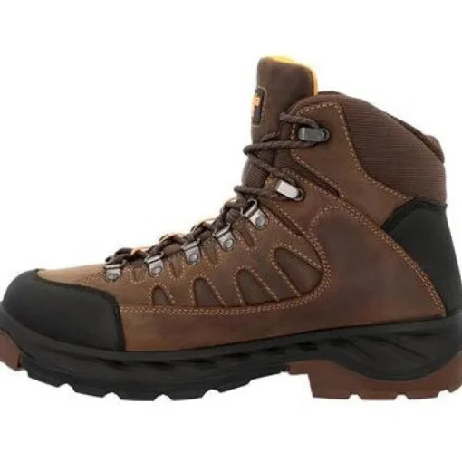Georgia Men's Ot 6" WP Slip Resistant Hiker Work Boot -Brown- GB00524