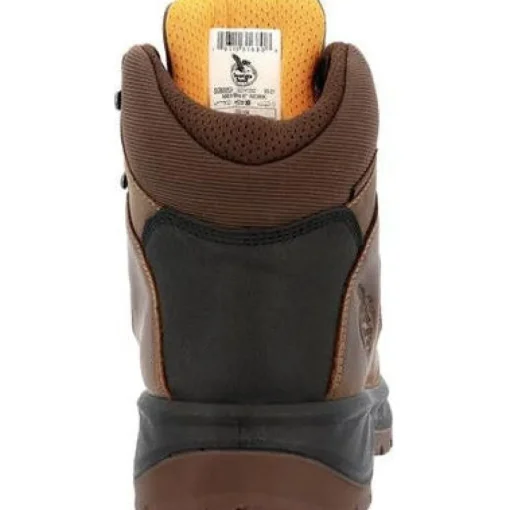 Georgia Men's Ot 6" WP Slip Resistant Hiker Work Boot -Brown- GB00524