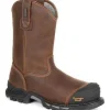 Georgia Men's Rumbler 10" Comp Toe WP Pull-On Work Boot-Brown- GB00286