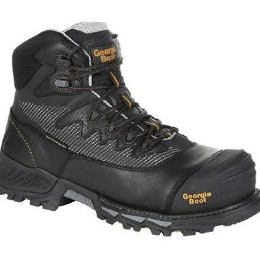 Georgia Men's Rumbler 6" Comp Toe WP Hiker Work Boot- Black- GB00311