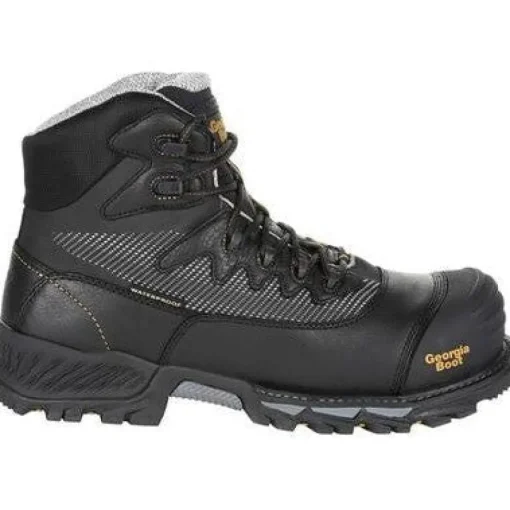 Georgia Men's Rumbler 6" Comp Toe WP Hiker Work Boot- Black- GB00311