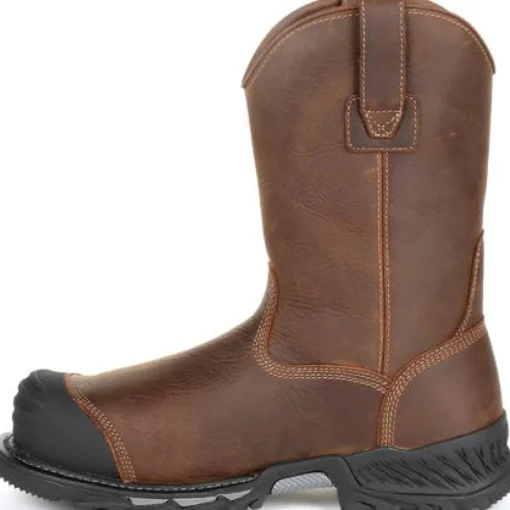 Georgia Men's Rumbler 10" Comp Toe WP Pull-On Work Boot-Brown- GB00286