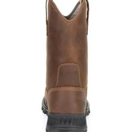 Georgia Men's Rumbler 10" Comp Toe WP Pull-On Work Boot-Brown- GB00286