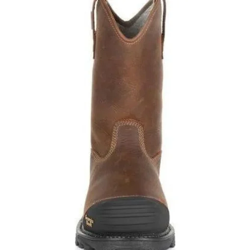 Georgia Men's Rumbler 10" Comp Toe WP Pull-On Work Boot-Brown- GB00286