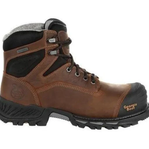 Georgia Men's Rumbler 6" Comp Toe WP Work Boot - Brown - GB00284