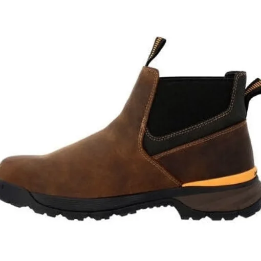 Georgia Men's TBD 5" Soft Toe WP Chelsea Work Boot -Brown- GB00599
