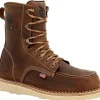 Georgia Men's Wedge 8" WP Soft Toe Slip Resist Work Boot -Brown- GB00532