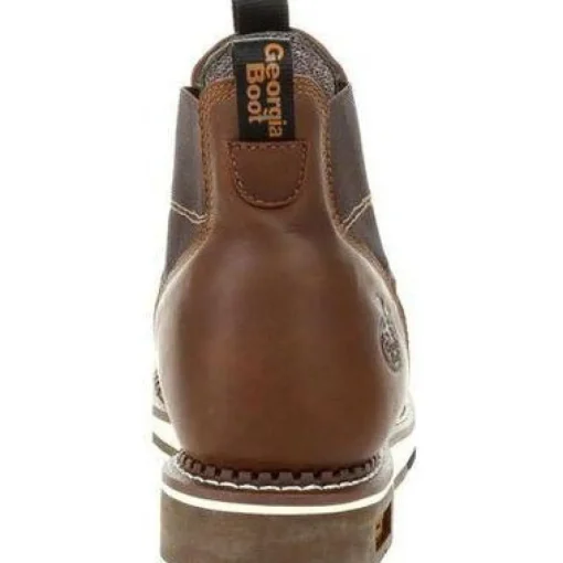 Georgia Men's Wedge Chelsea Soft Toe WP Wedge Work Boot - Brown - GB00352