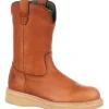 Georgia Men's Wedge Steel Toe Wellington Wedge Work Boot - Brown - G5353