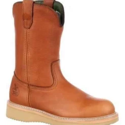 Georgia Men's Wedge Wellington Work Boot - Brown - G5153