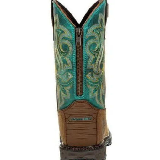 Georgia Women's Carbo Tec LT 10" Soft Toe WP Zipper Western Work Boot - GB00395