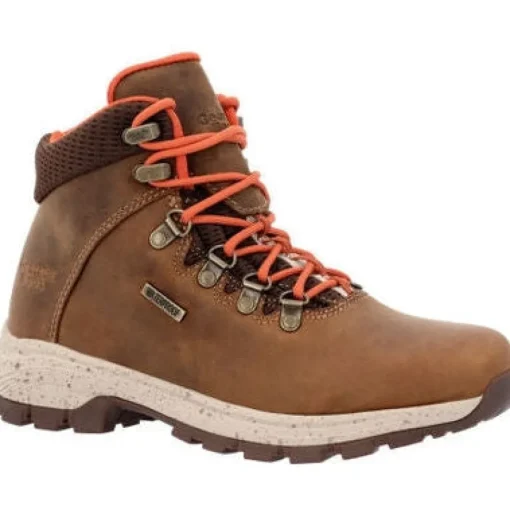 Georgia Women's Eagle Trail Waterproof Hiker Boot -Brown- GB00558
