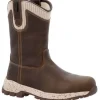 Georgia Women's Eagle Trail 10" WP Alloy Toe Work Boot -Brown- GB00557