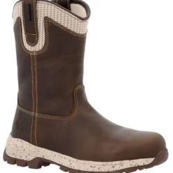 Georgia Women's Eagle Trail 10" WP Alloy Toe Work Boot -Brown- GB00557