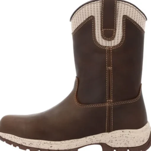 Georgia Women's Eagle Trail 10" WP Alloy Toe Work Boot -Brown- GB00557