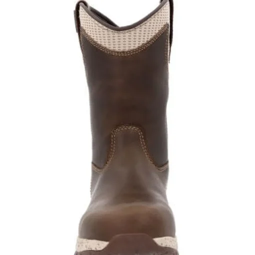 Georgia Women's Eagle Trail 10" WP Alloy Toe Work Boot -Brown- GB00557
