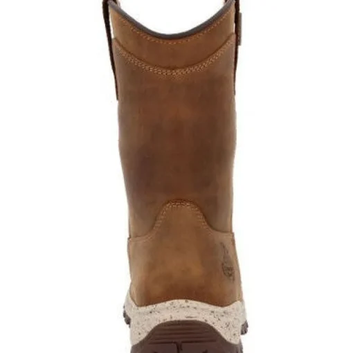 Georgia Women's Eagle Trail 10" Soft Toe WP Pull On Work Boot -Brown- GB00645