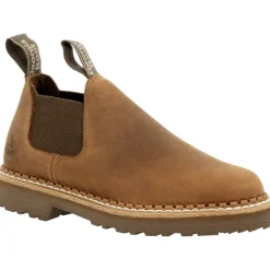 Georgia Women's Giant Revamp 3" Pull-On Ramp Romeo Work Shoe- Brown- GB00431