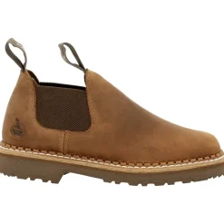 Georgia Women's Giant Revamp 3" Pull-On Ramp Romeo Work Shoe- Brown- GB00431