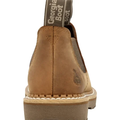 Georgia Women's Giant Revamp 3" Pull-On Ramp Romeo Work Shoe- Brown- GB00431