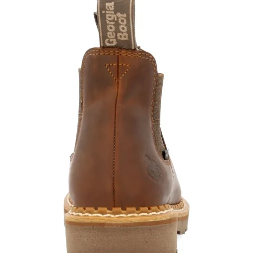 Georgia Women's Giant Revamp 5" WP Pull-On Chelsea Boot Brown- GB00432