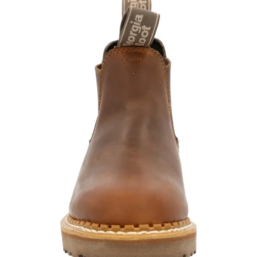 Georgia Women's Giant Revamp 5" WP Pull-On Chelsea Boot Brown- GB00432