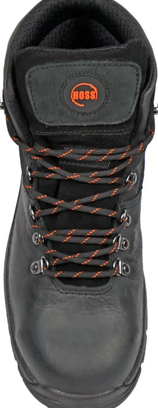 Hoss Men's Adam 6" Steel Toe Waterproof Slip Resistant Work Boot - Black 60122