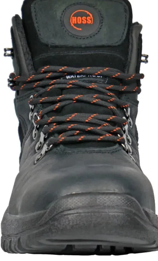 Hoss Men's Adam 6" Steel Toe Waterproof Slip Resistant Work Boot - Black 60122