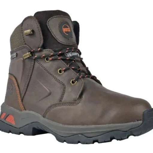 Hoss Men's Blizzard Waterproof Slip Resistant 400G Insulated Work Boot - Brown 60150