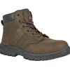 Hoss Men's Carter Steel Toe Slip Resistant Work Boot - Brown 60542