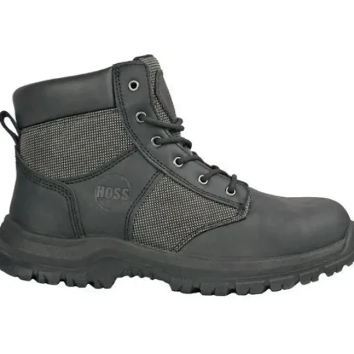 Hoss Men's Carter Steel Toe Slip Resistant Work Boot - Black 60160