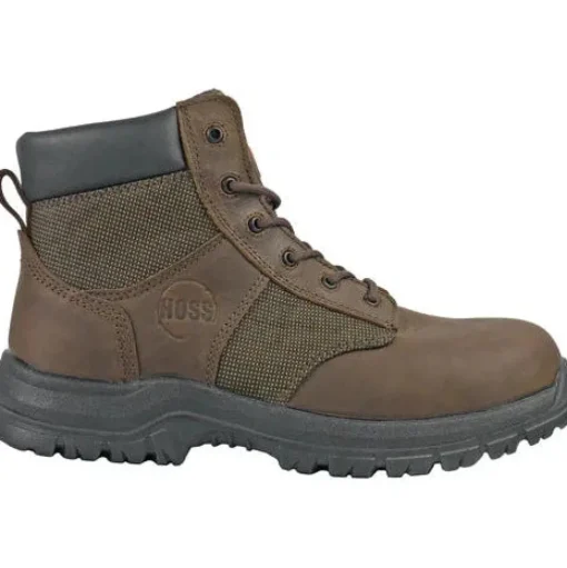 Hoss Men's Carter Steel Toe Slip Resistant Work Boot - Brown 60542