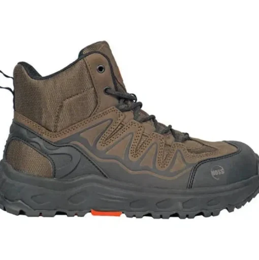 Hoss Men's Eric Hi Aluminum Toe Slip Resist Work Shoe - Brown 50239