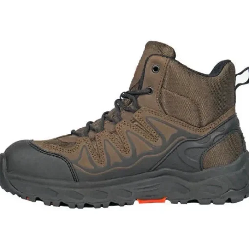 Hoss Men's Eric Hi Aluminum Toe Slip Resist Work Shoe - Brown 50239