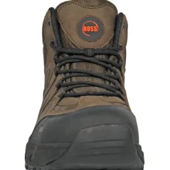 Hoss Men's Eric Hi Aluminum Toe Slip Resist Work Shoe - Brown 50239