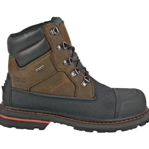 Hoss Men's K-Tough 6" Composite Toe Waterproof Puncture Resistant Duty Boot - Brown 62705