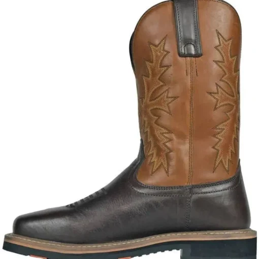 Hoss Men's Landon 11" Soft Toe Western Work Boot - Brown 92046