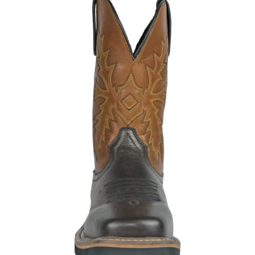 Hoss Men's Landon 11" Soft Toe Western Work Boot - Brown 92046