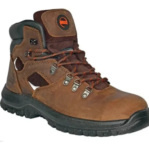 Hoss Men's Lorne 6" Steel Toe Waterproof Slip Resistant Work Boot - Brown 60421