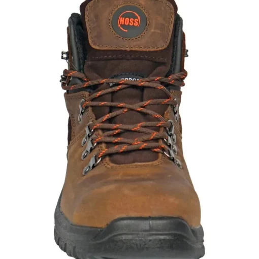Hoss Men's Lorne 6" Steel Toe Waterproof Slip Resistant Work Boot - Brown 60421