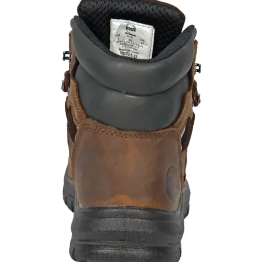 Hoss Men's Lorne 6" Steel Toe Waterproof Slip Resistant Work Boot - Brown 60421