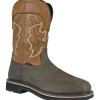 Hoss Men's Showdown Comp Toe Waterproof Moisture Wicking Western Boot - Brown 92042