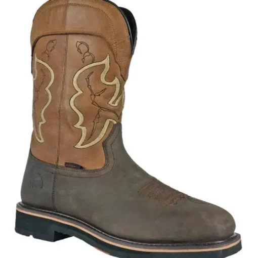Hoss Men's Showdown Comp Toe Waterproof Moisture Wicking Western Boot - Brown 92042
