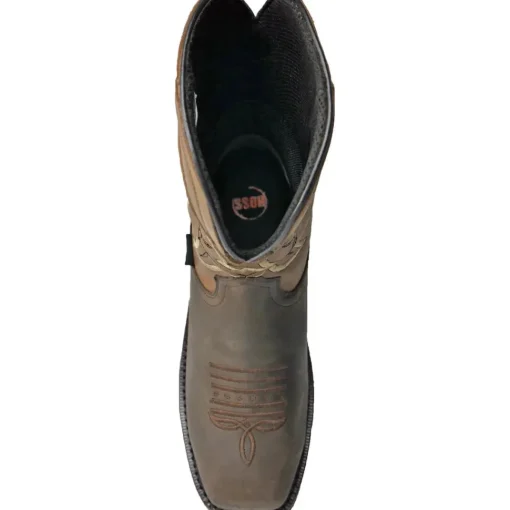 Hoss Men's Showdown Comp Toe Waterproof Moisture Wicking Western Boot - Brown 92042