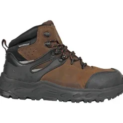 Hoss Men's Stomp Aluminum Toe Waterproof Slip Resist Work Boot - Brown 60203
